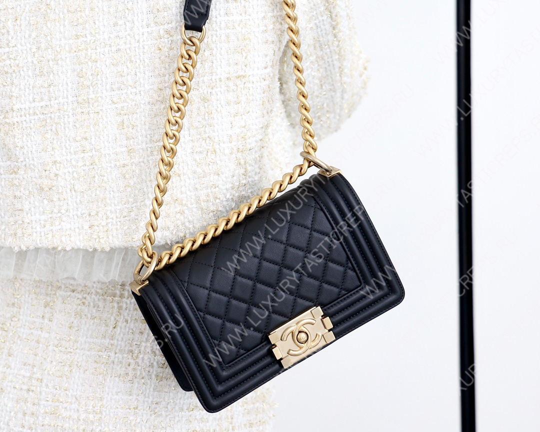 Ch*el small boy handbag black a67085