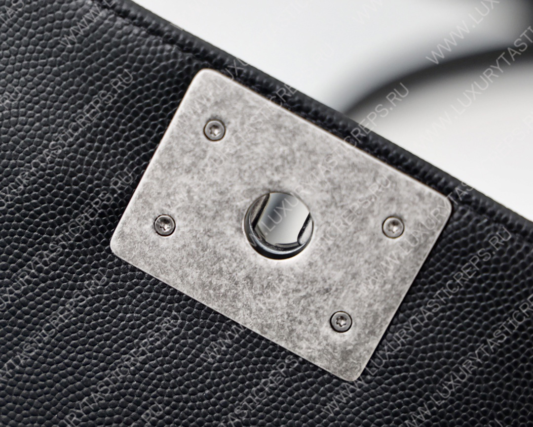 Ch*el boy handbag black a67086