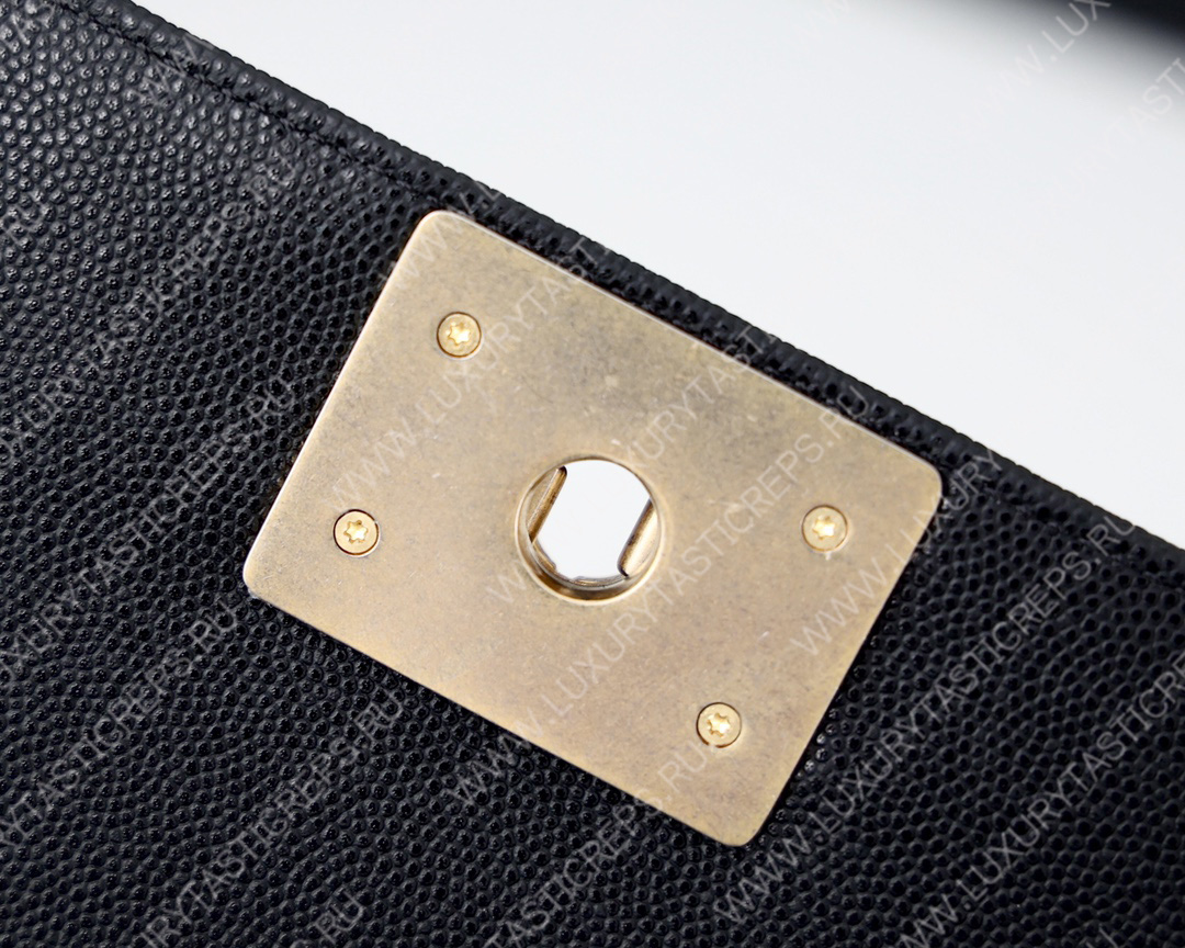 Ch*el boy handbag black a67086