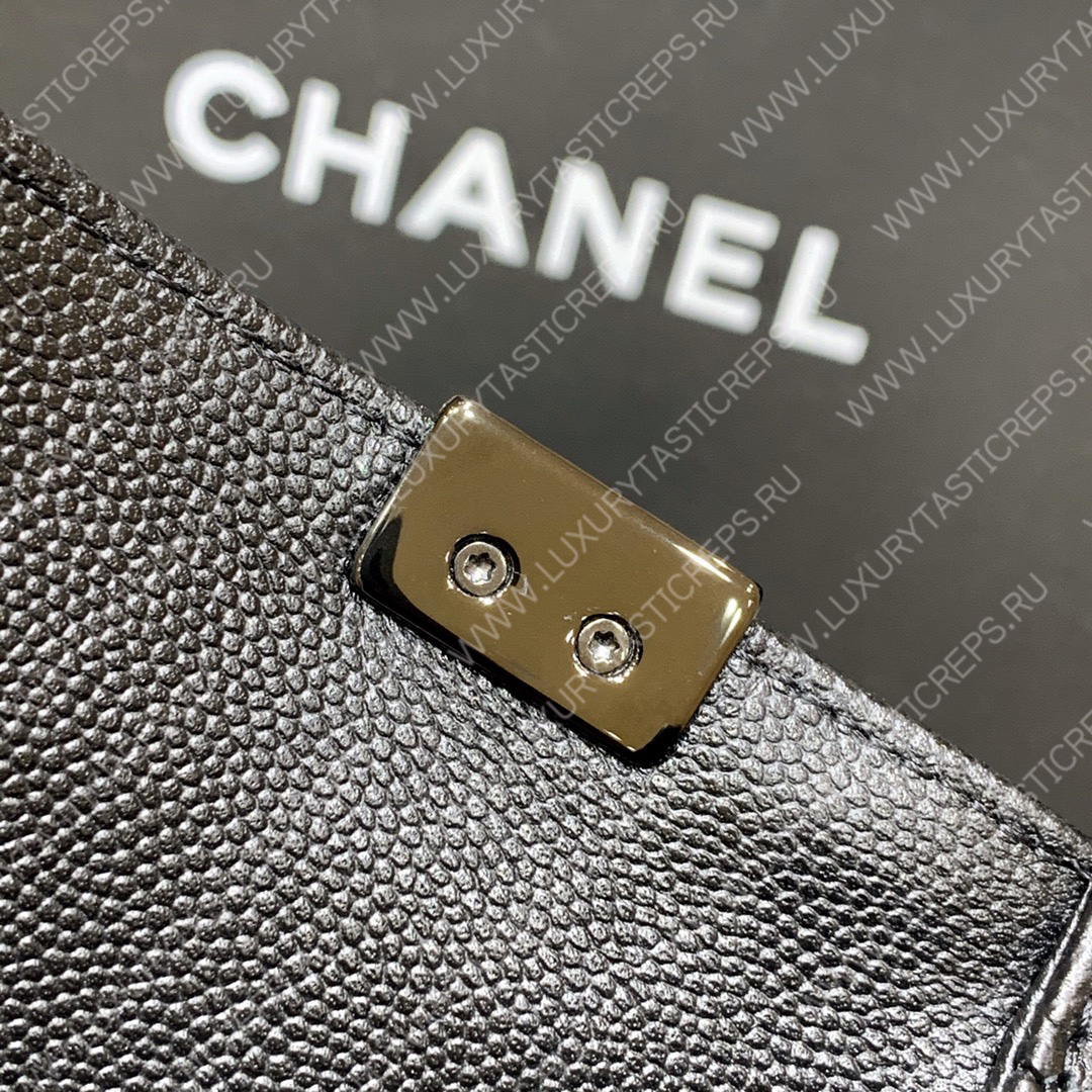 Ch*el boy handbag black a67086