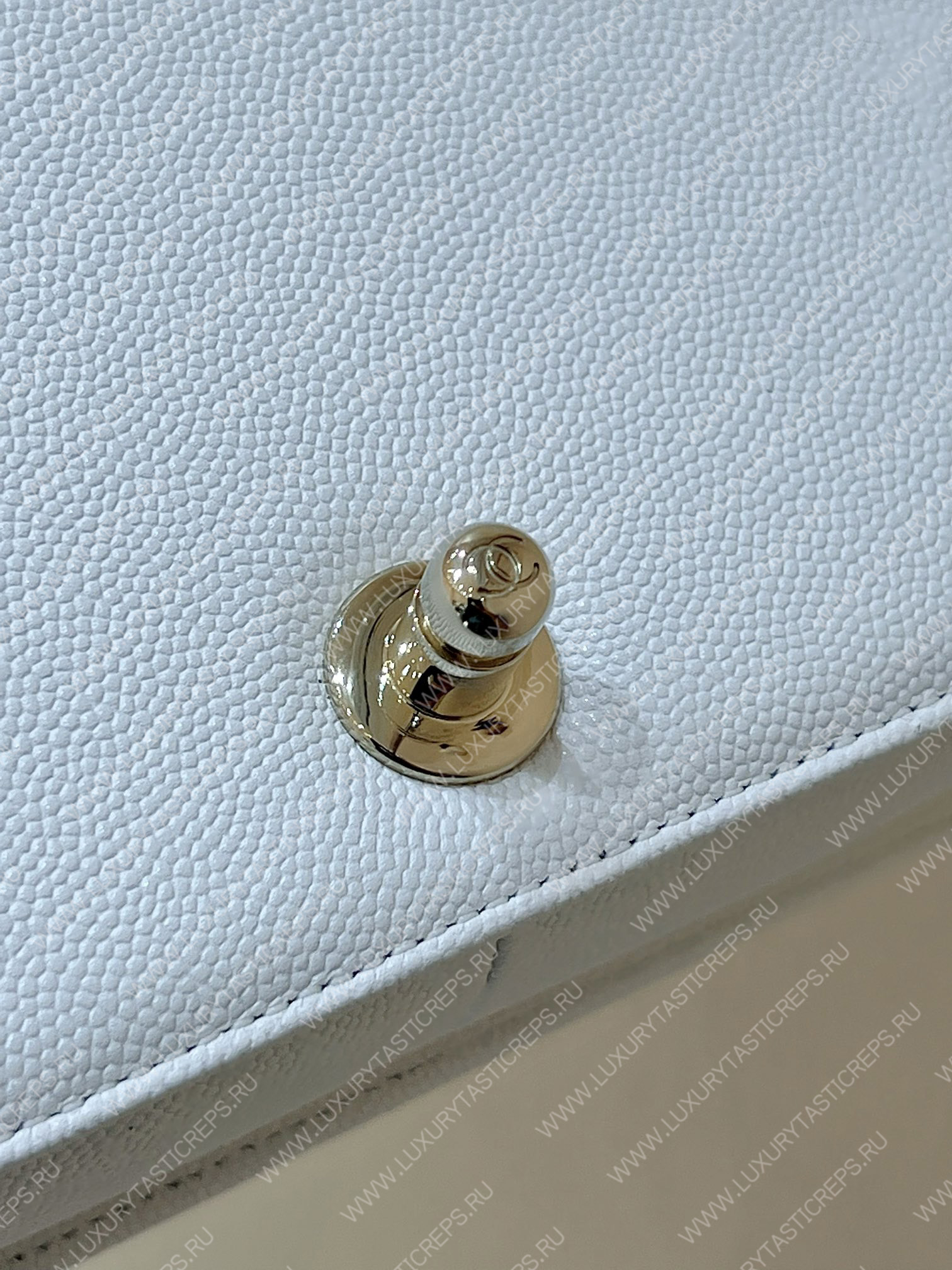 Ch*el boy handbag white a67086