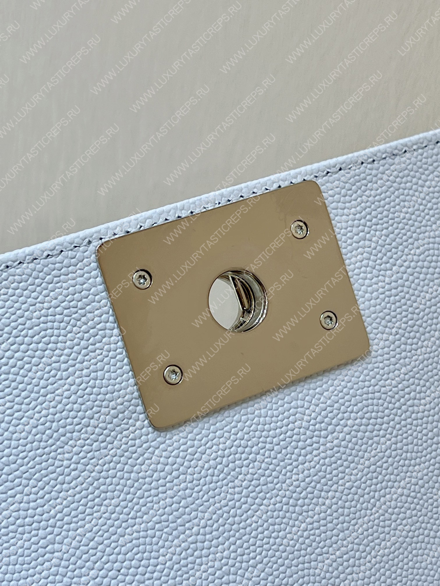 Ch*el small boy handbag white a67085