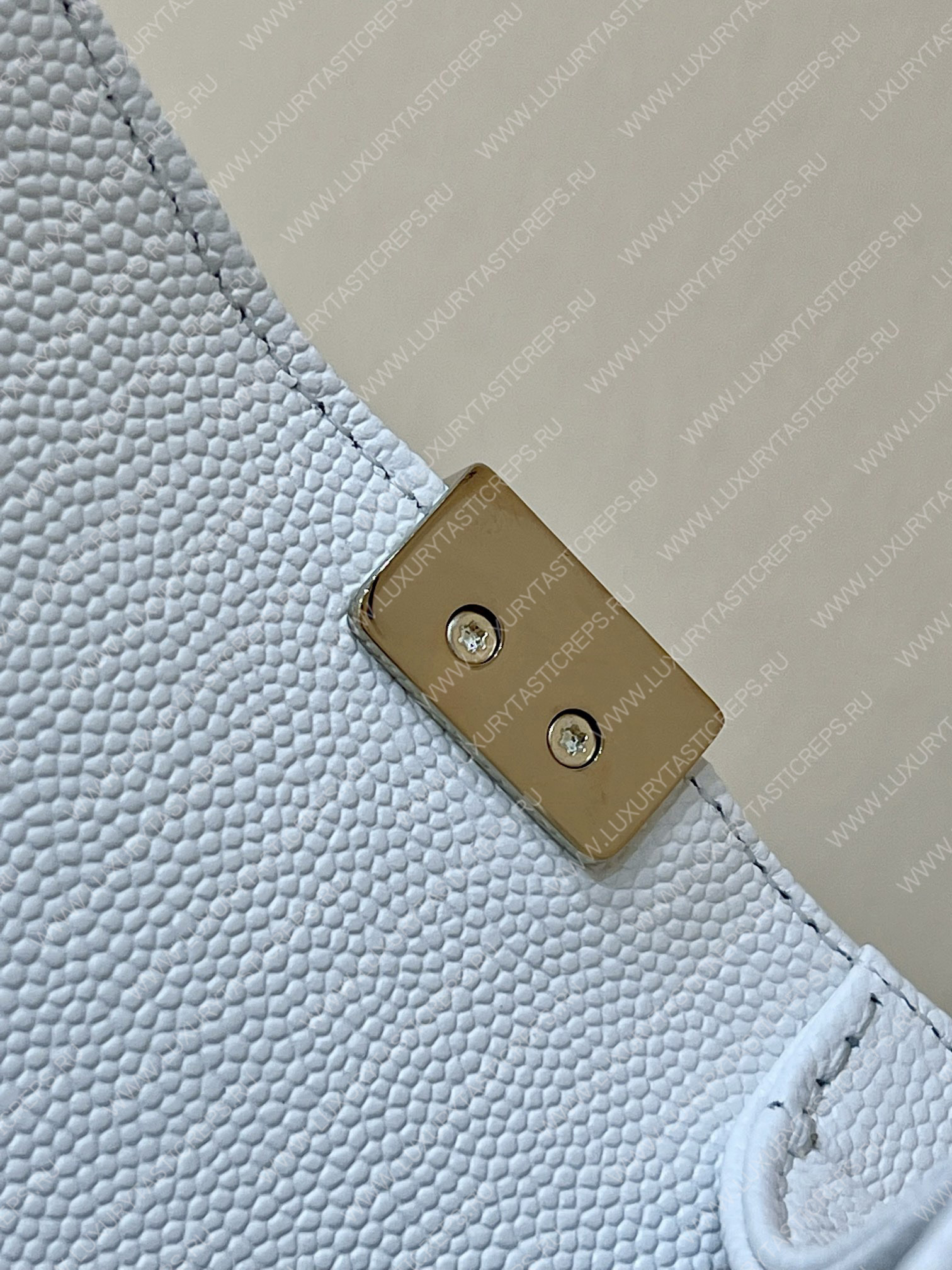 Ch*el small boy handbag white a67085