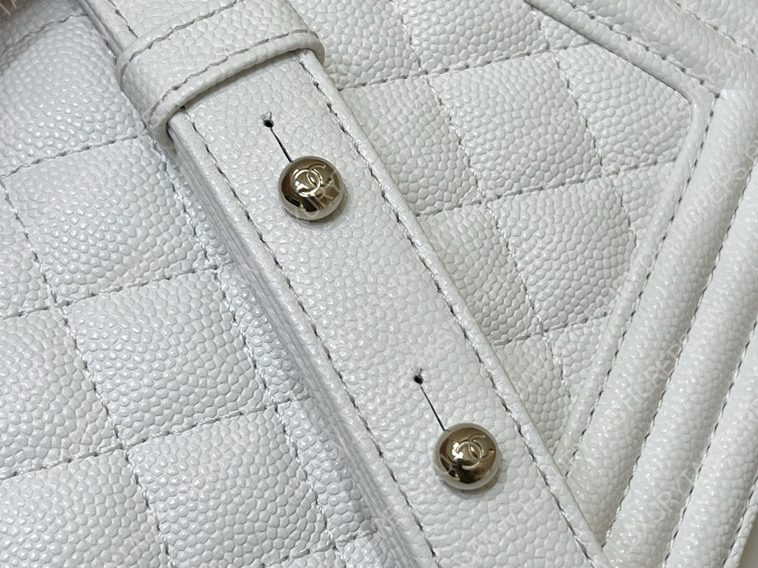 Ch*el small boy handbag white a67085