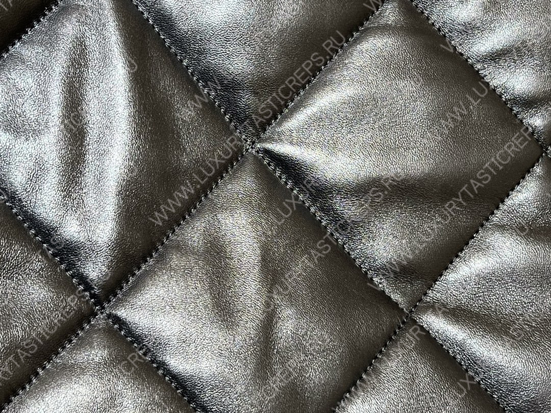 Ch*el 19 shopping bag black as3660