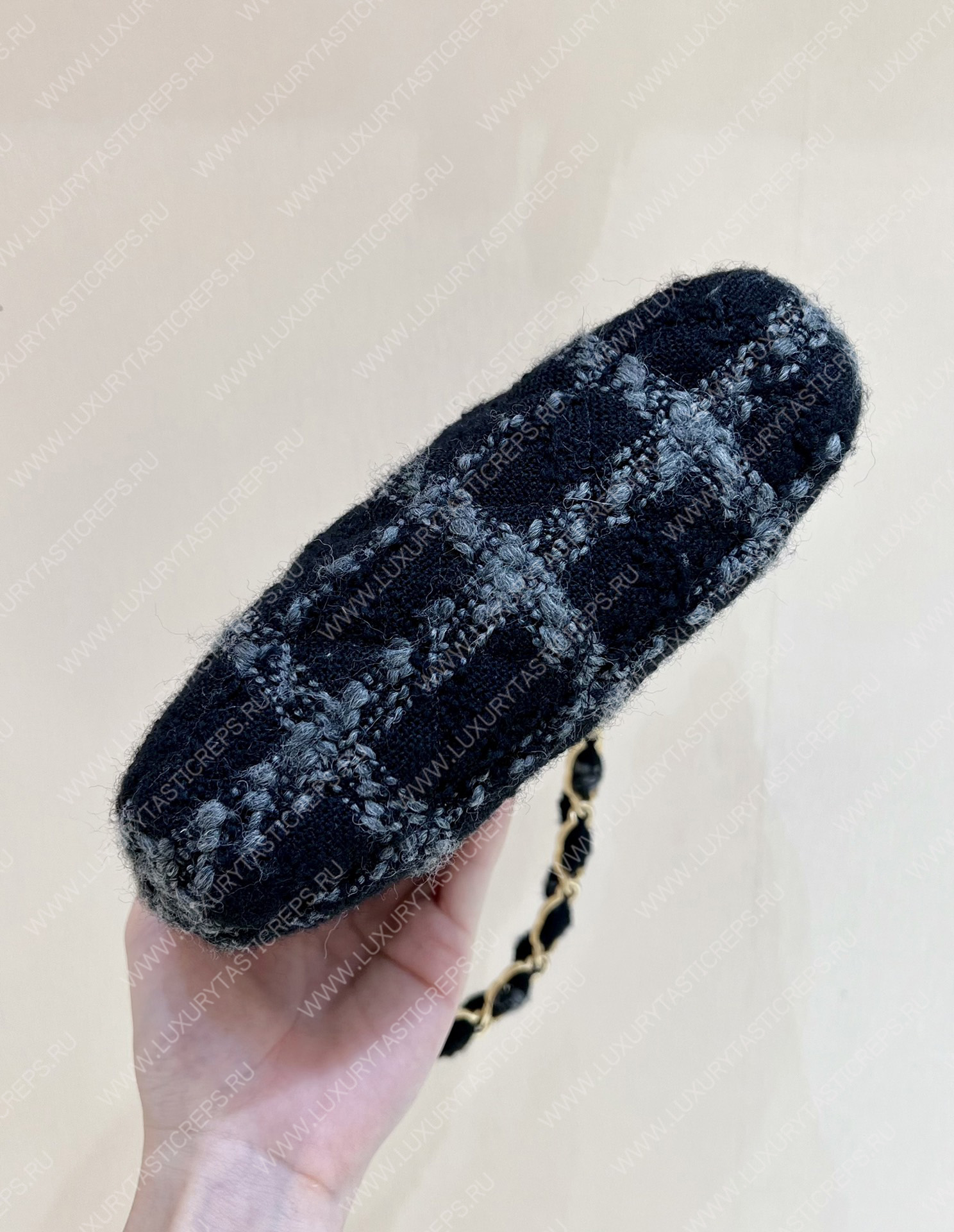 Ch*el hobo handbag black as3562