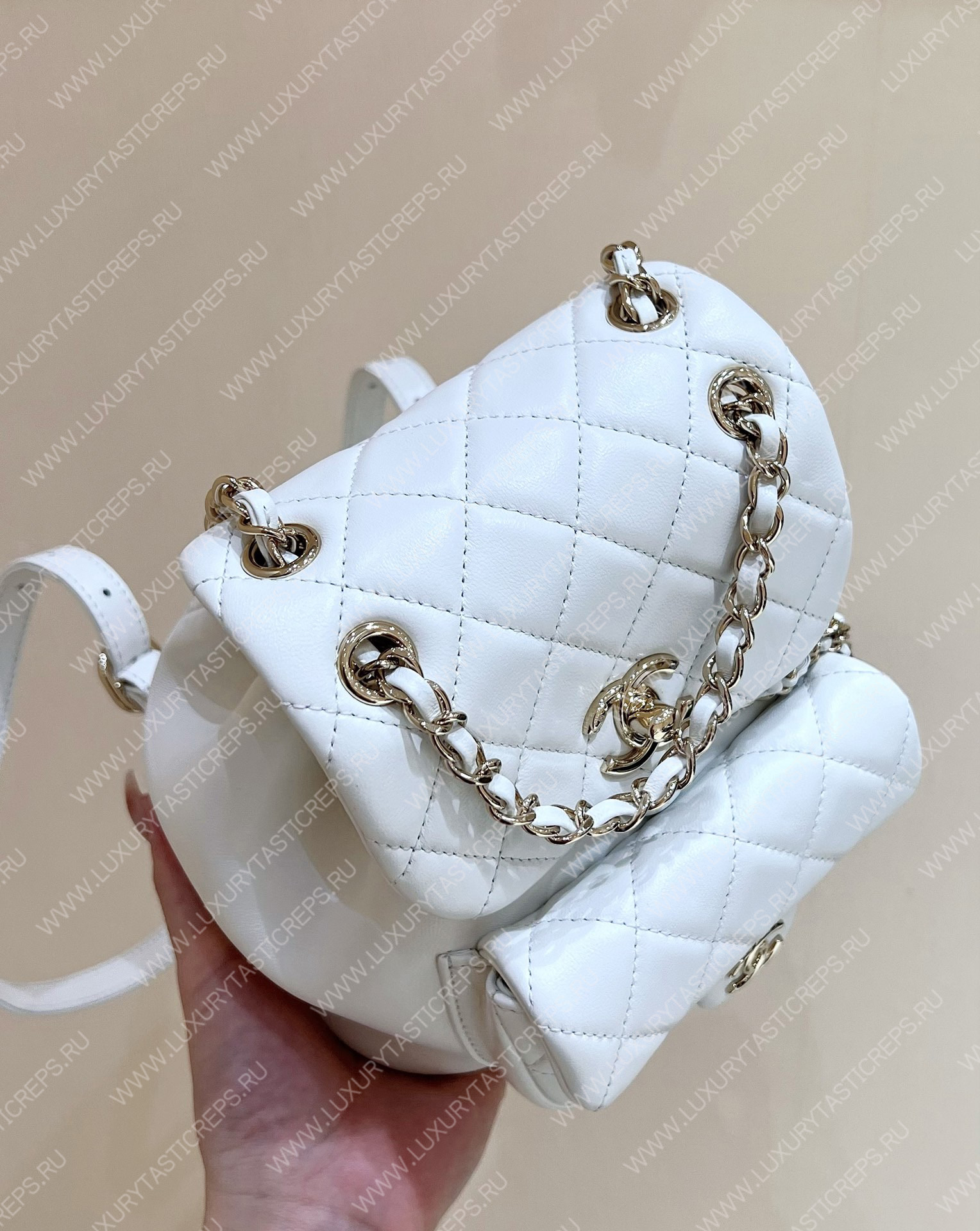 Ch*el duma backpack white as1160