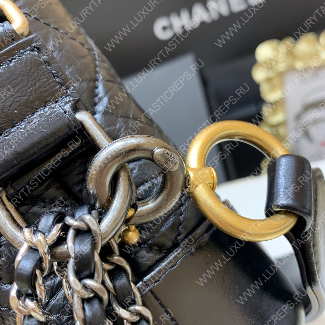 Ch*el gabrielle small hobo black as0865