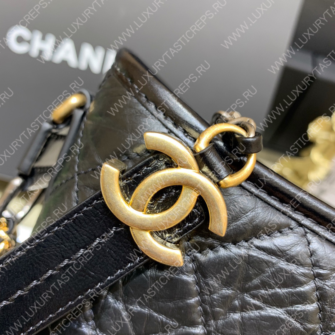 Ch*el gabrielle small hobo black as0865