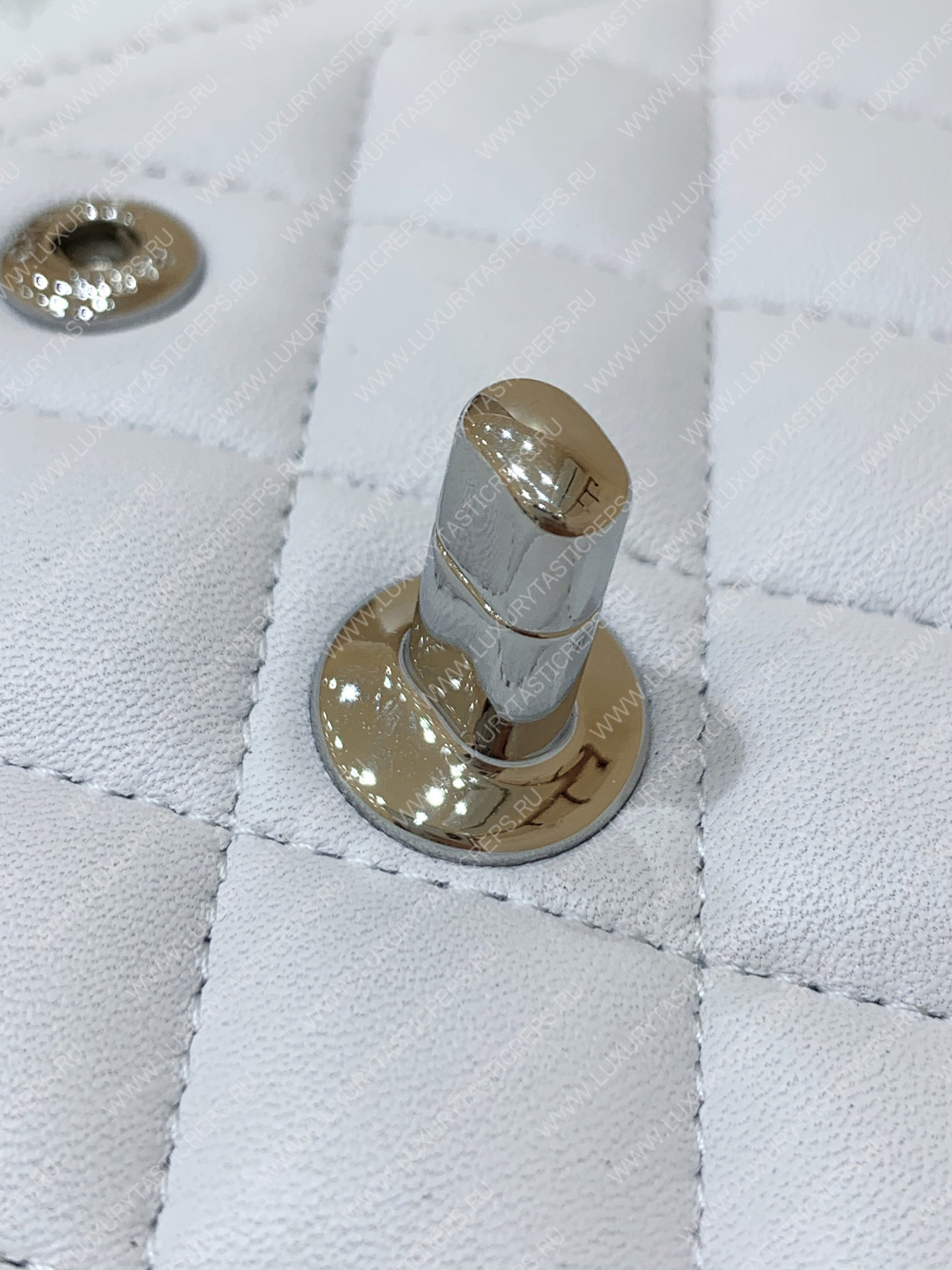 Ch*el small classic handbag bag white a01113