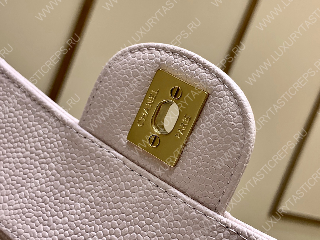 Ch*el small classic handbag bag beige a01113