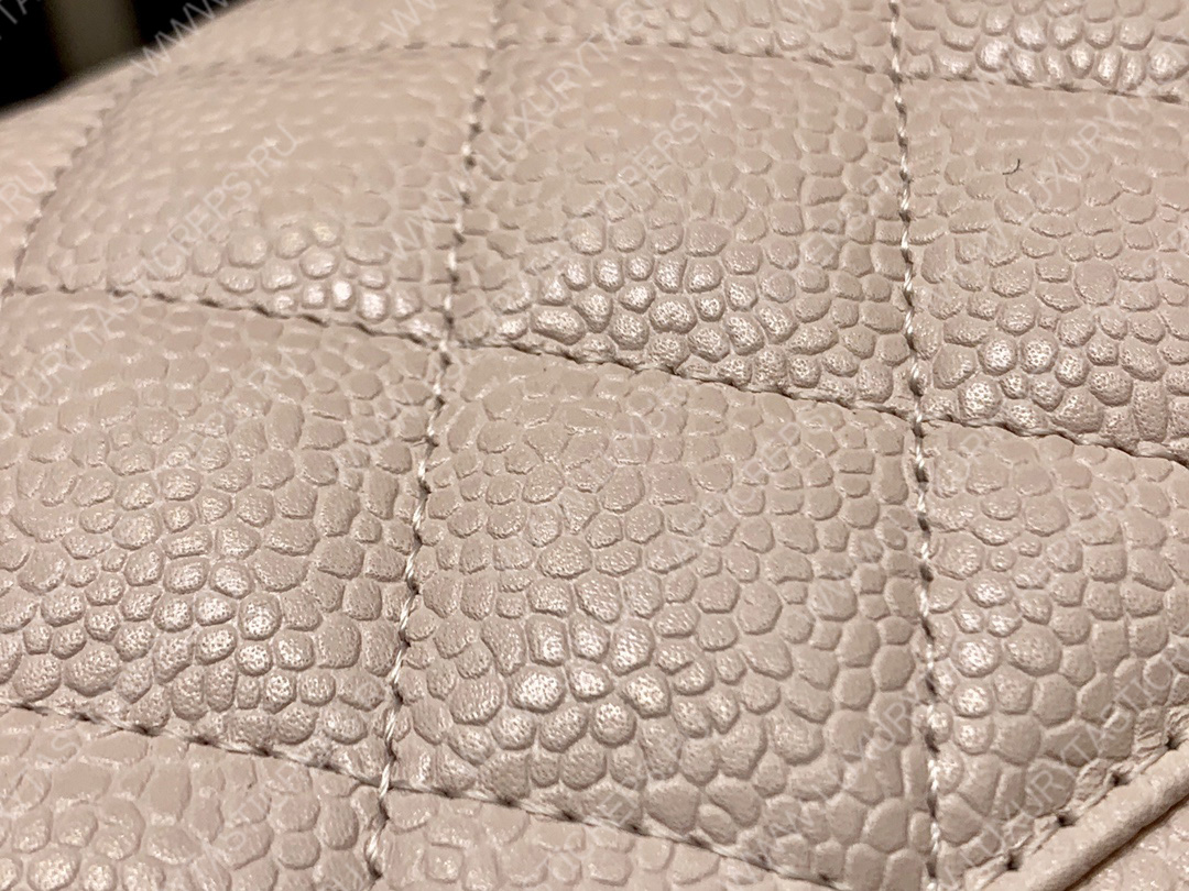 Ch*el small classic handbag bag beige a01113