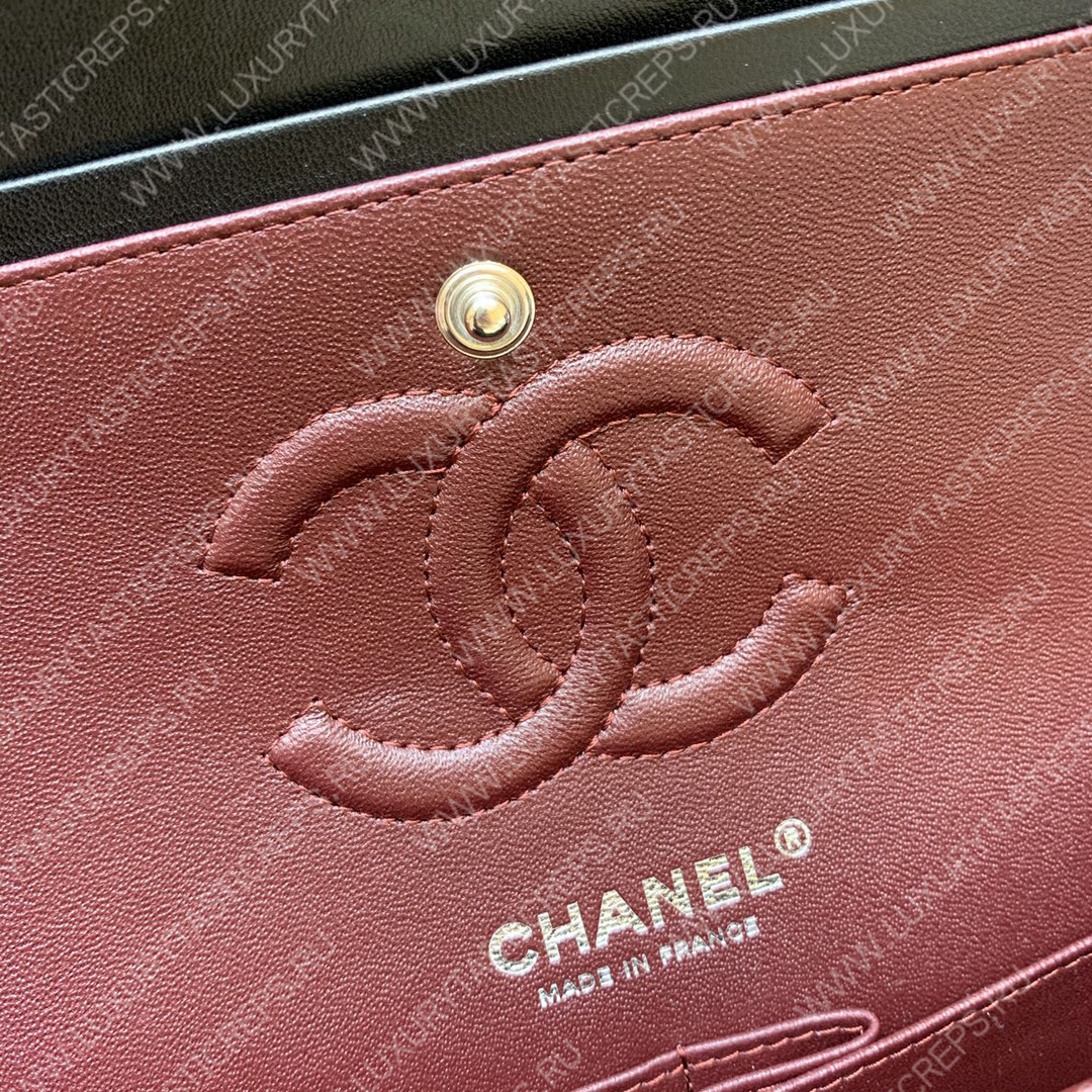 Ch*el small classic handbag bag black a01113