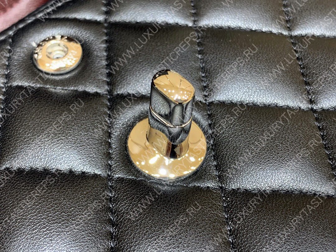 Ch*el small classic handbag bag black a01113