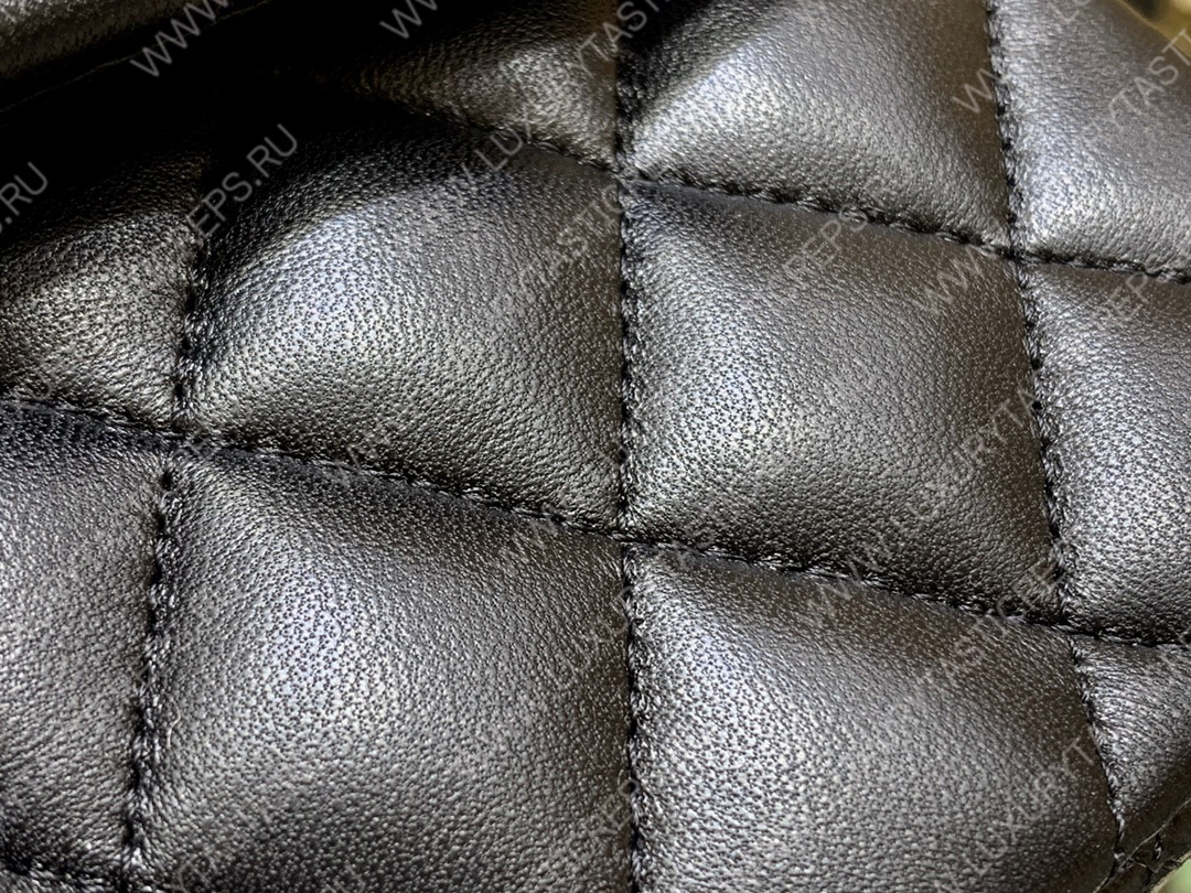 Ch*el small classic handbag bag black a01113