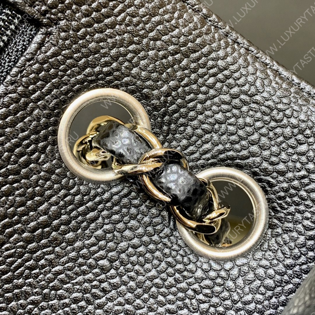 Ch*el small classic handbag bag black a01113