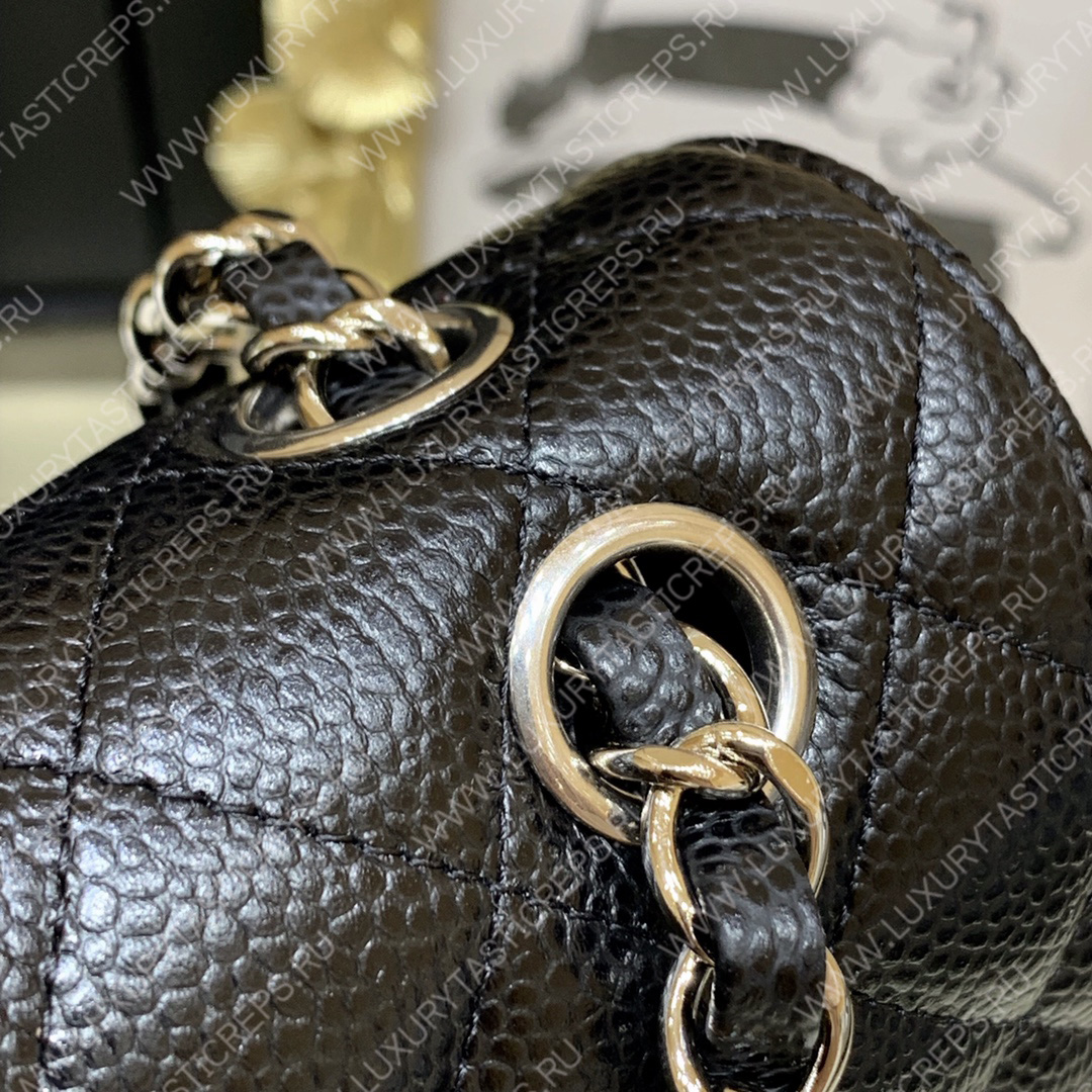 Ch*el small classic handbag bag black a01113