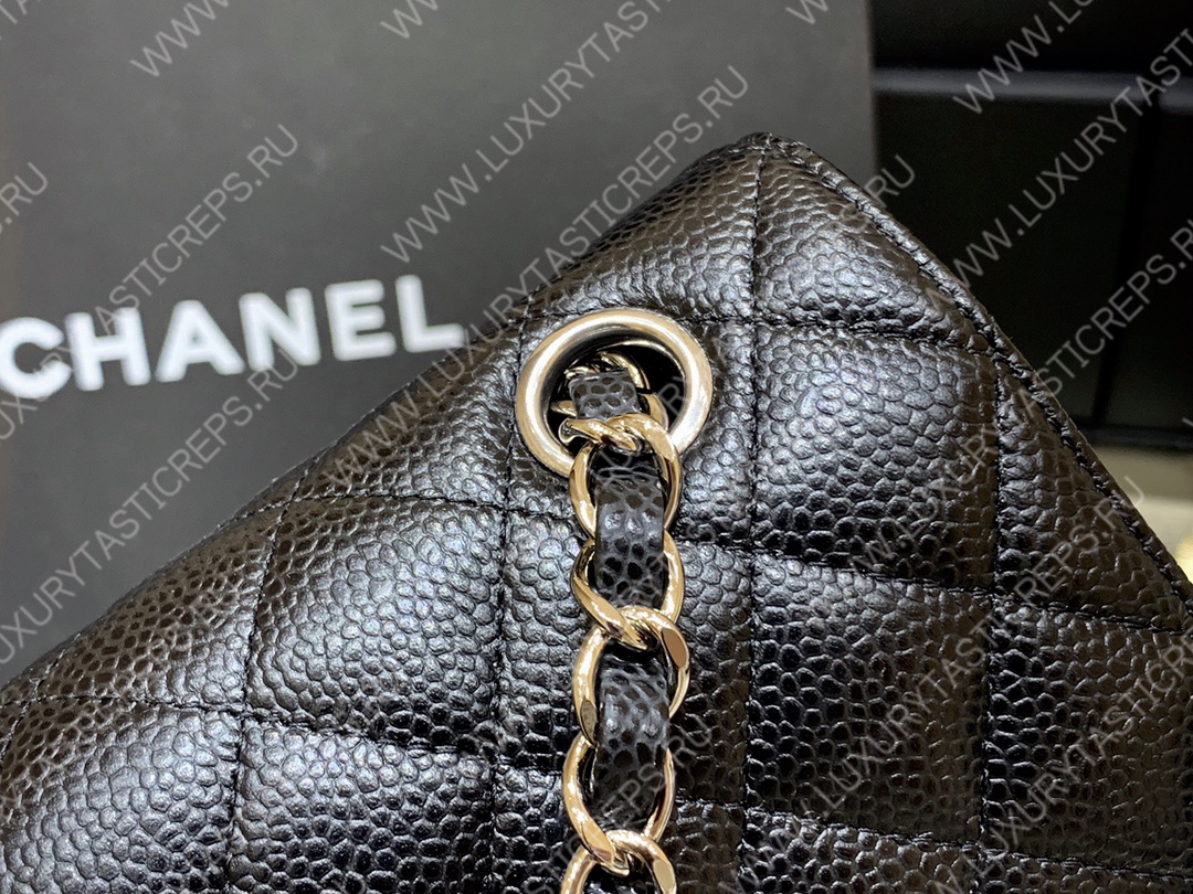 Ch*el small classic handbag bag black a01113
