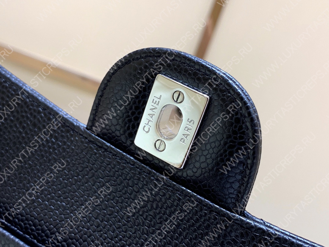 Ch*el small classic handbag bag black a01113