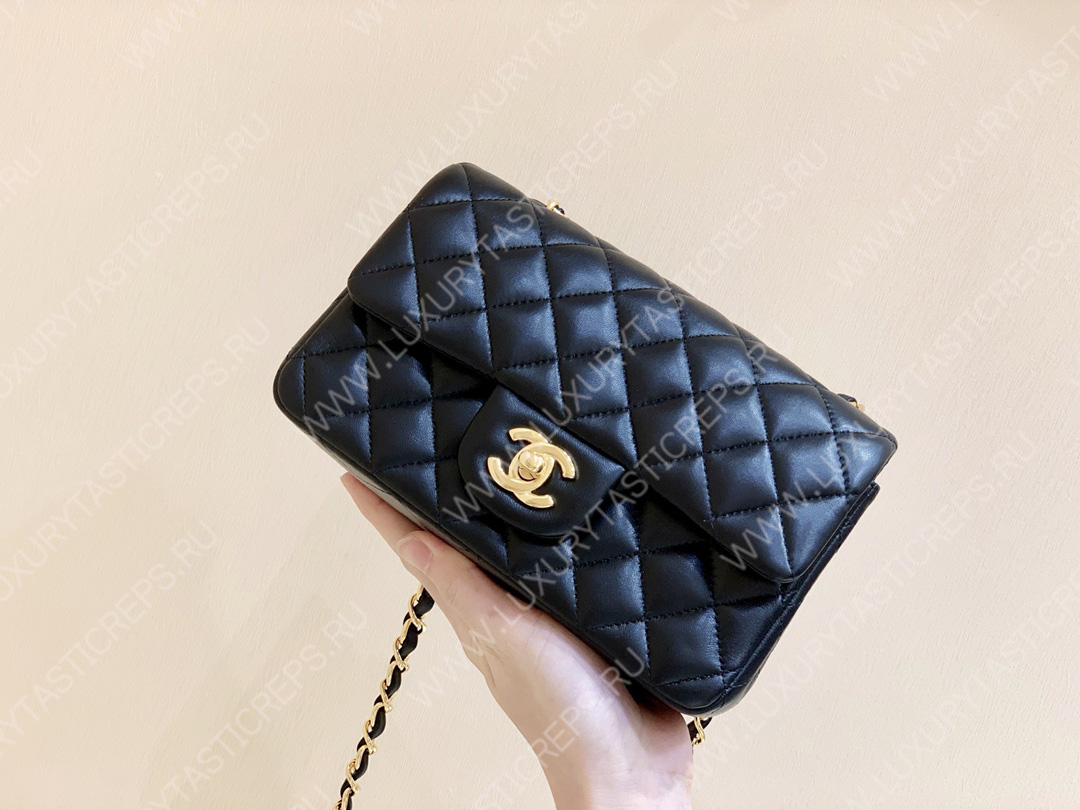 Ch*el classic flap bag black a01116
