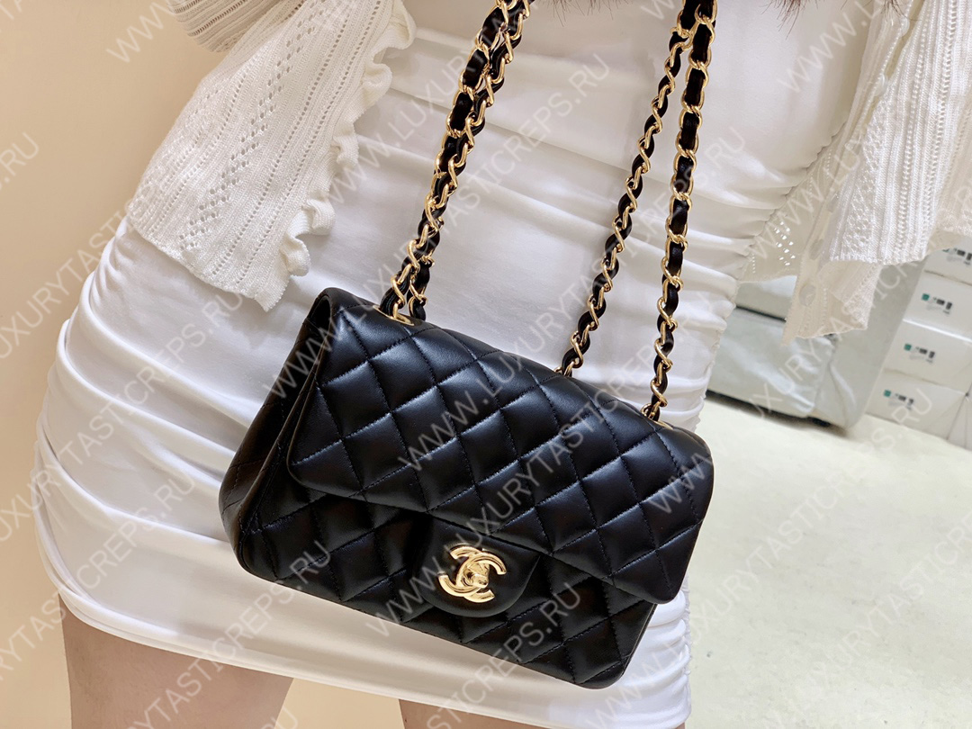 Ch*el classic flap bag black a01116