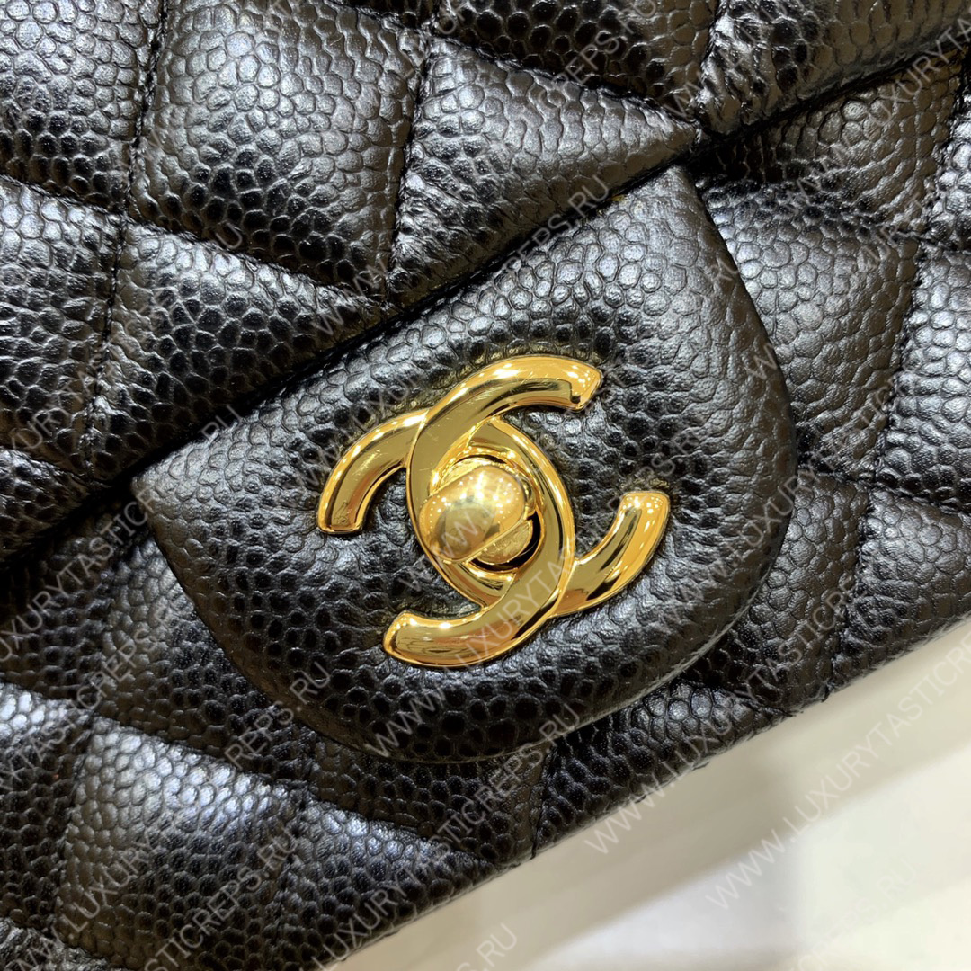 Ch*el classic flap bag black a01116