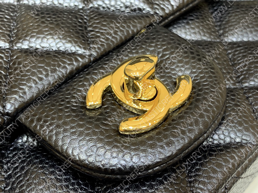 Ch*el classic flap bag black a01116