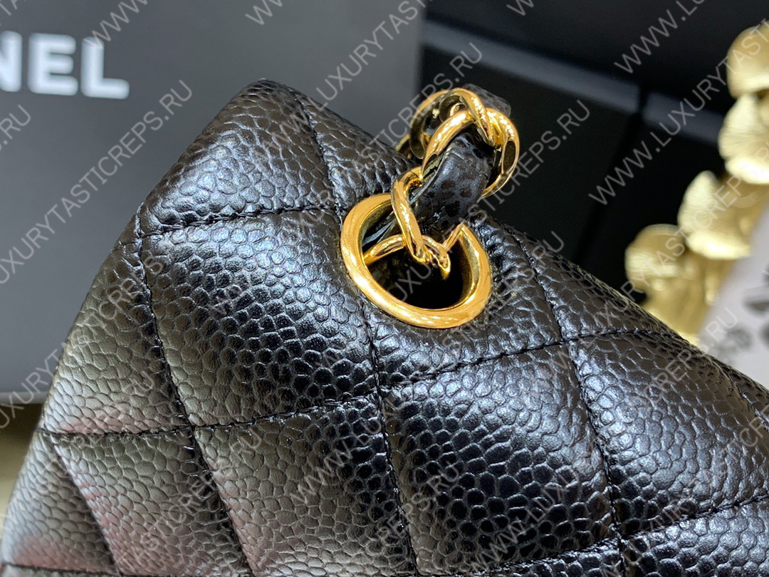 Ch*el classic flap bag black a01116