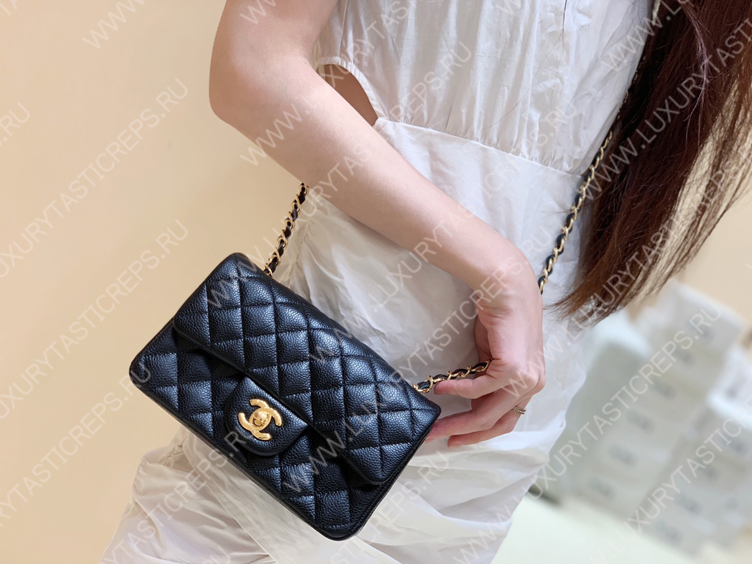 Ch*el classic flap bag navy blue a01116