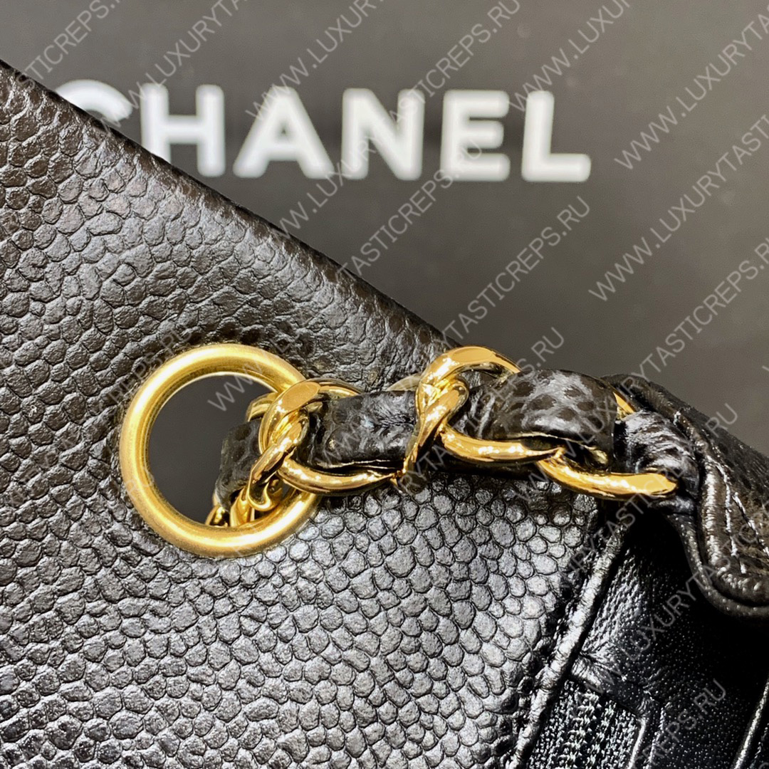 Ch*el classic flap bag black a01116