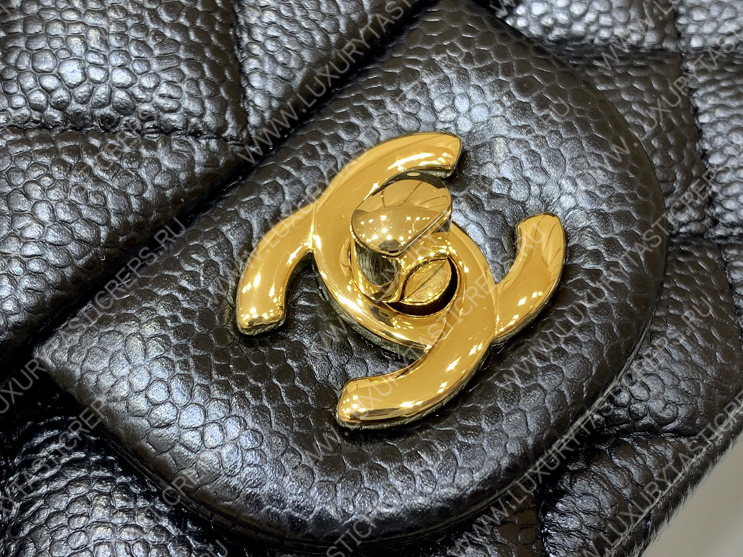 Ch*el classic flap bag black a01116