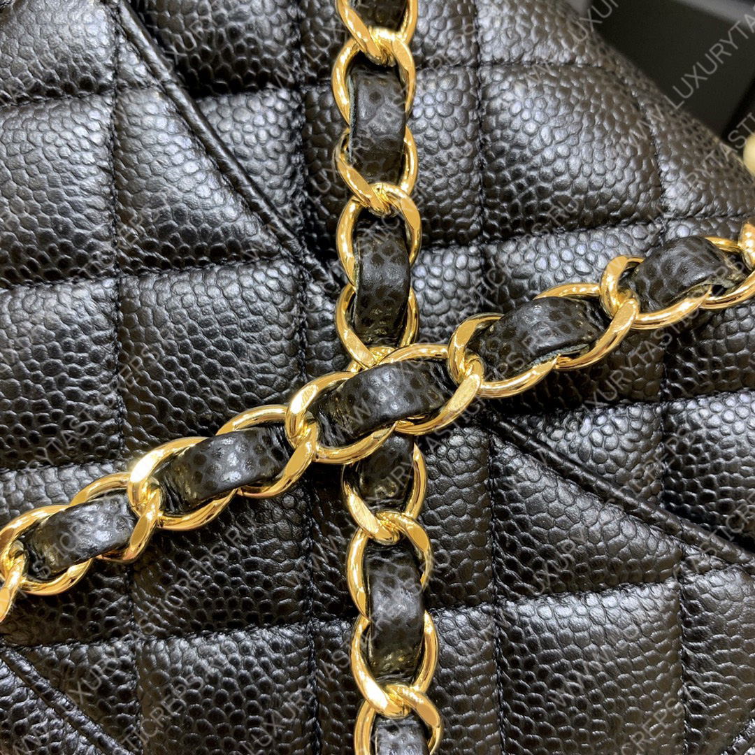 Ch*el classic flap bag black a01116