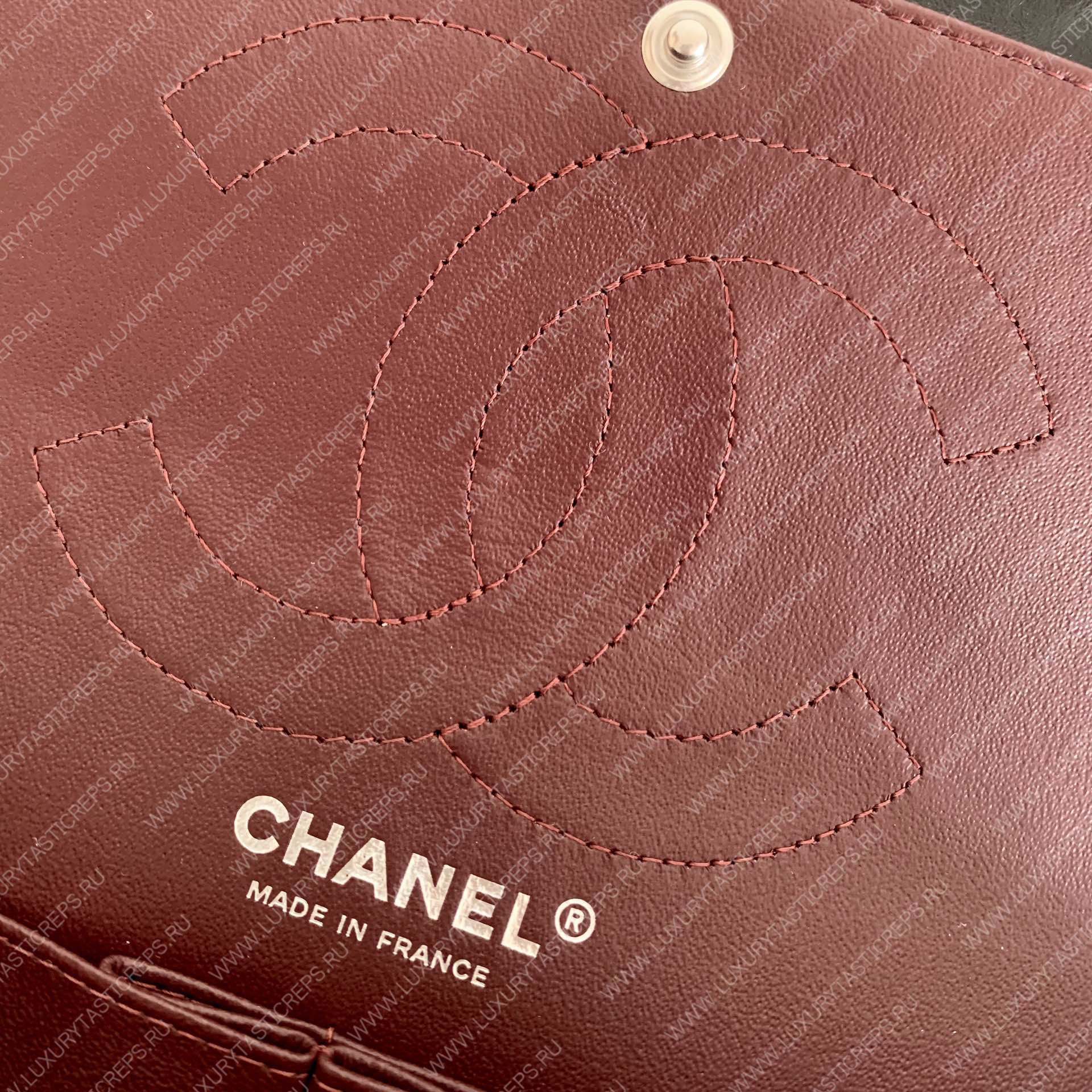 Ch*el 2.55 large reissue handbag black a37587