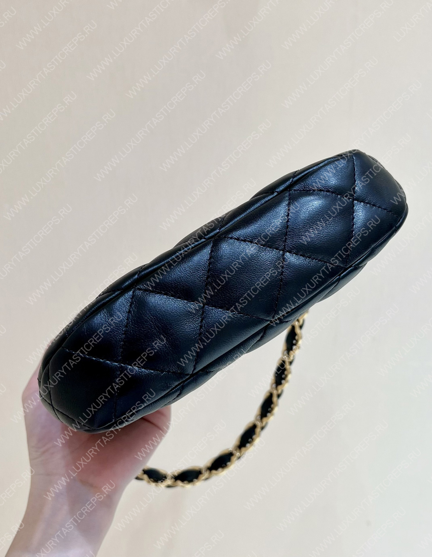 Ch*el hobo handbag black as3562