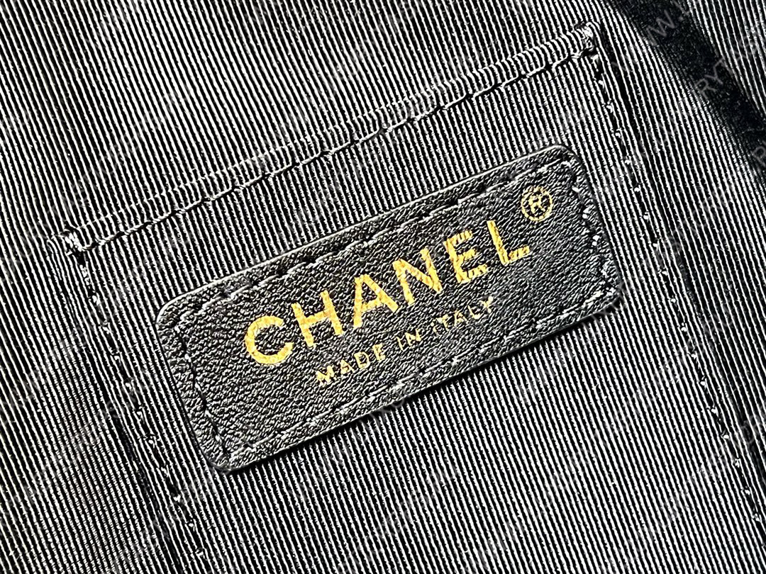 Ch*el drawstring bag black as3211