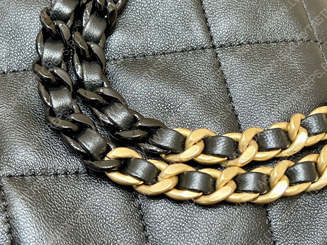 Ch*el drawstring bag black as3211