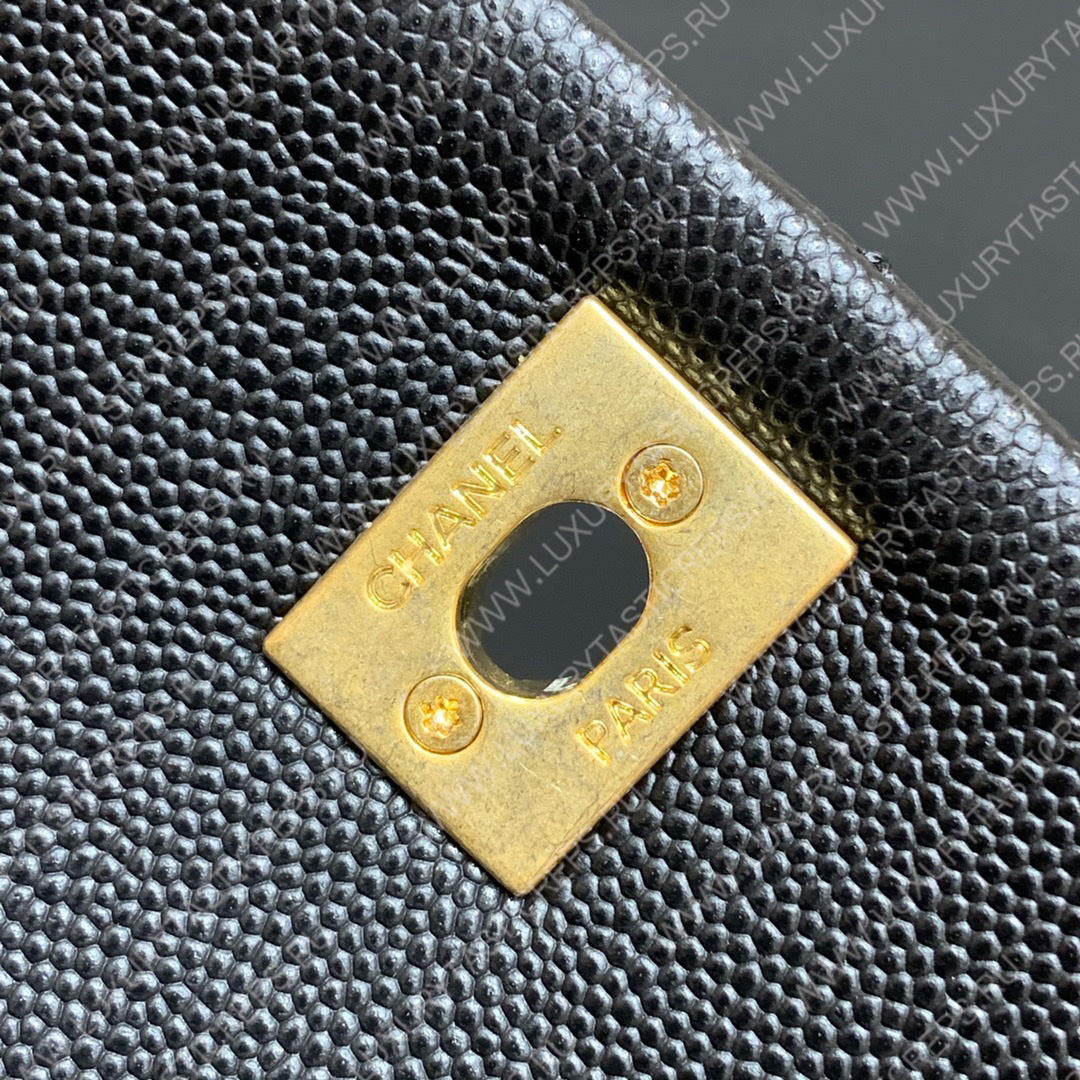 Ch*el coco handle bag black a92993