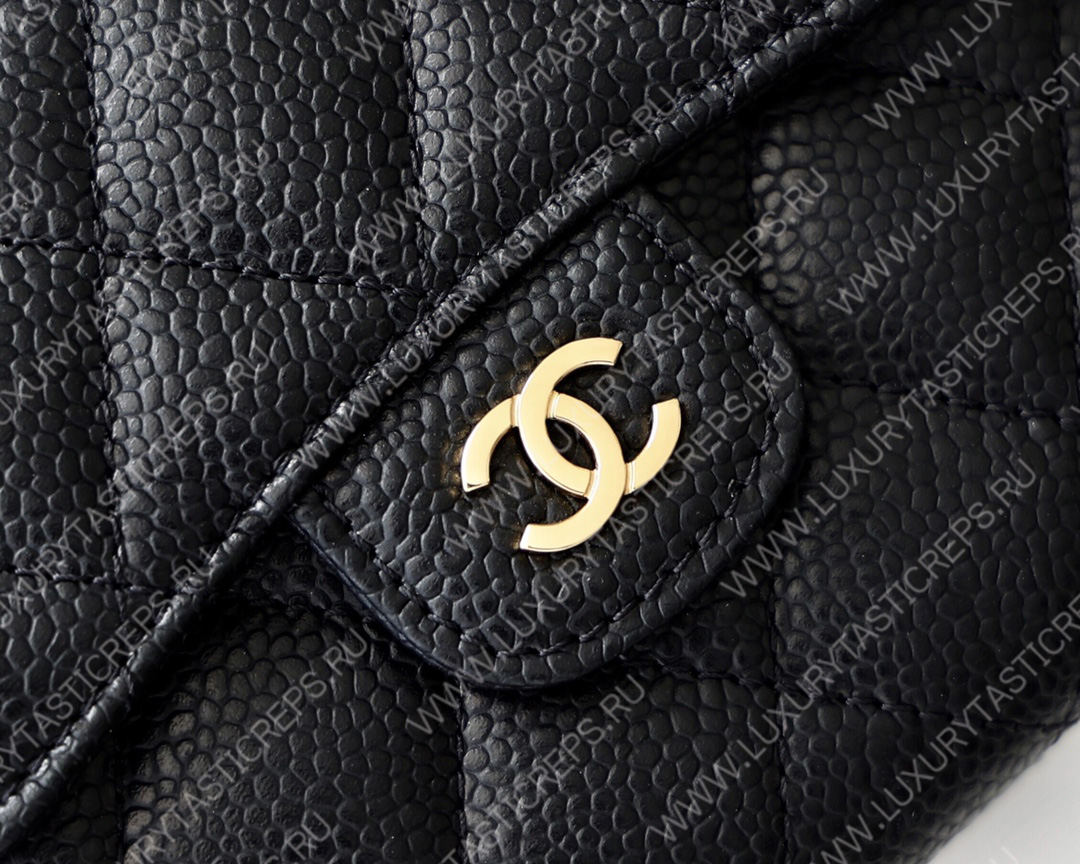 Ch*el classic wallet black ap0712