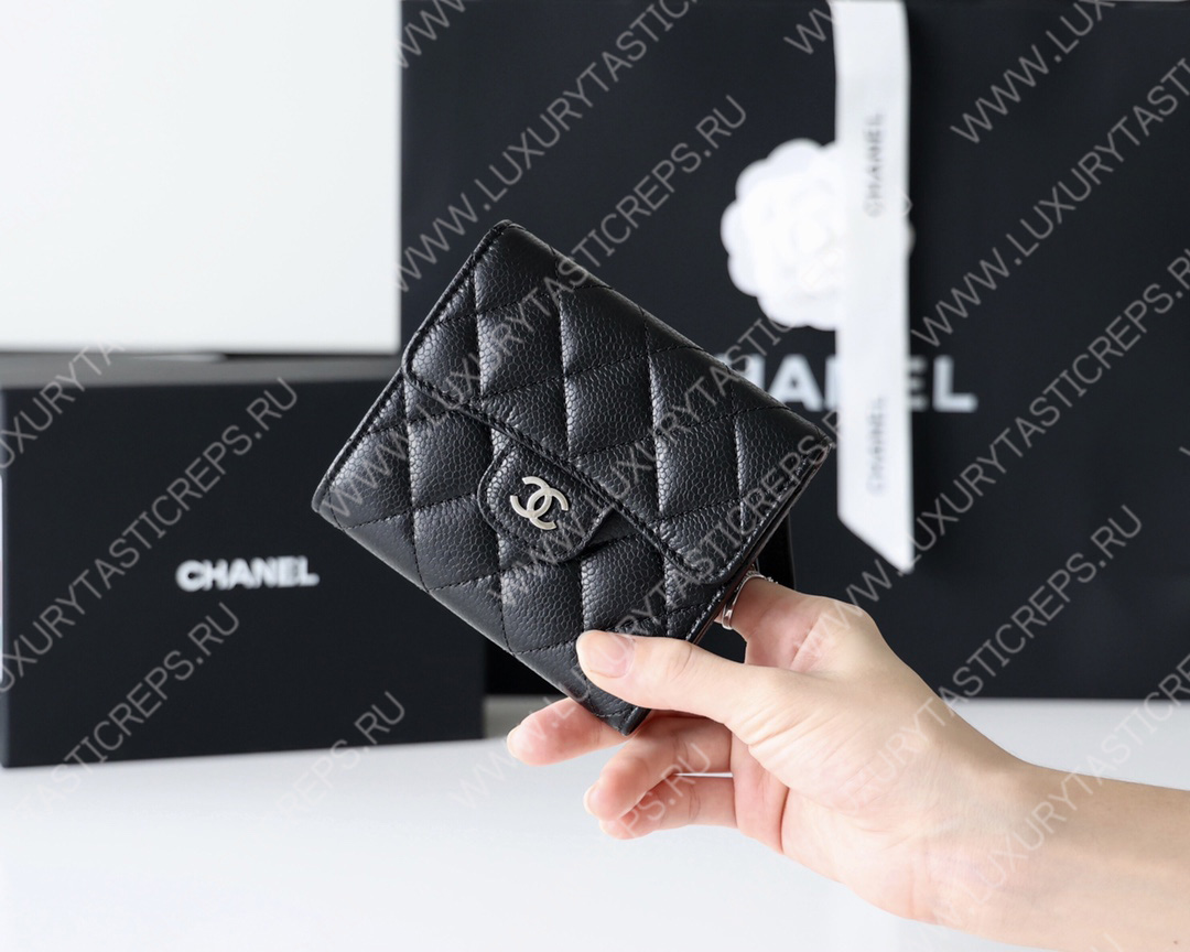 Ch*el classic wallet black ap0712