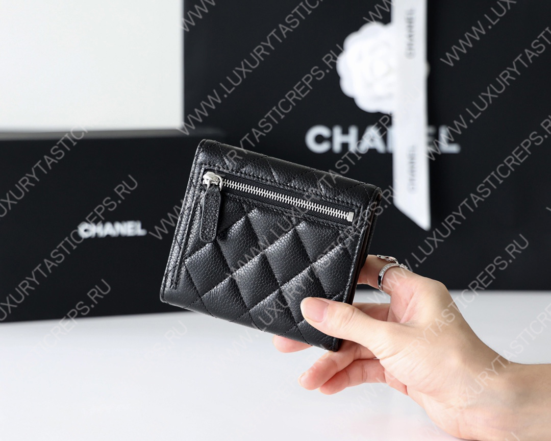 Ch*el classic wallet black ap0712