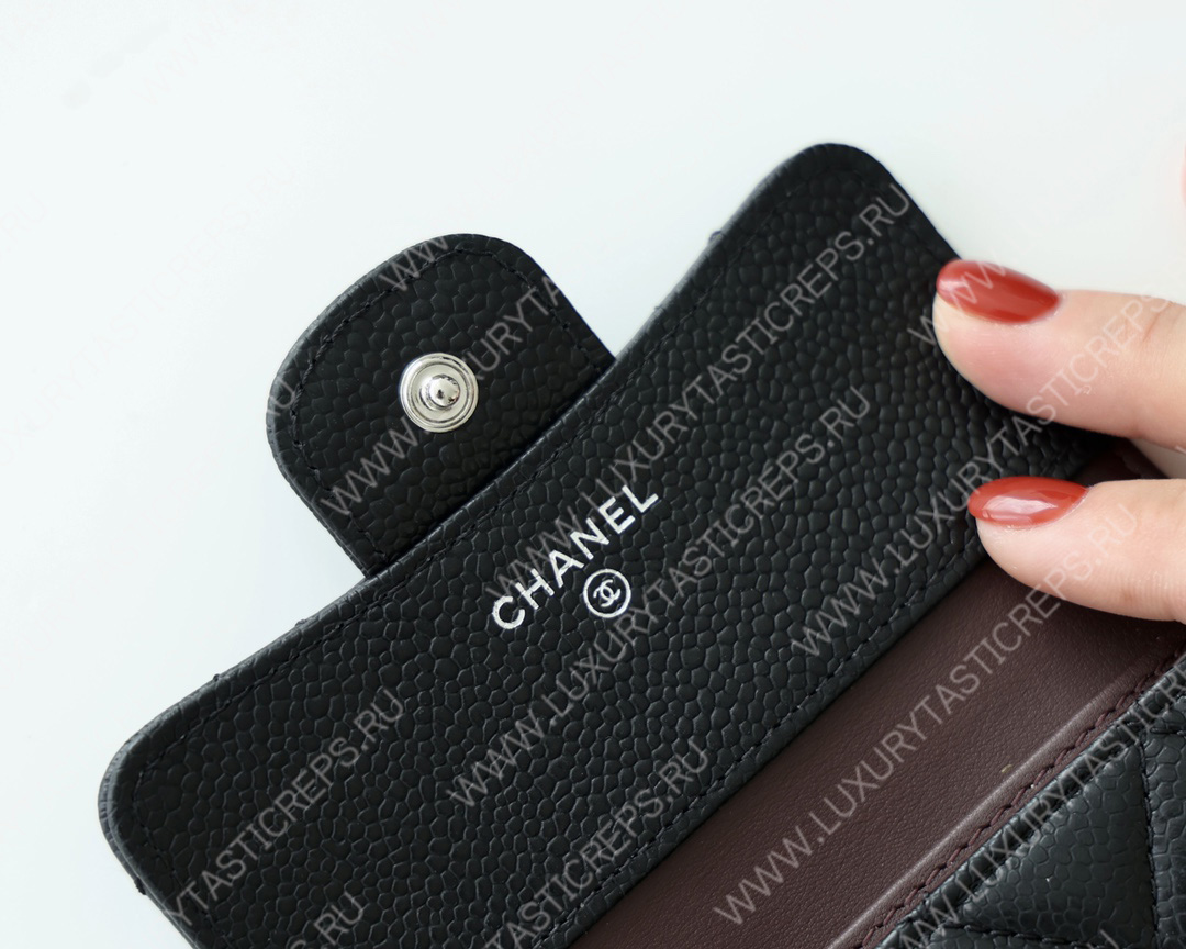 Ch*el classic wallet black ap0712