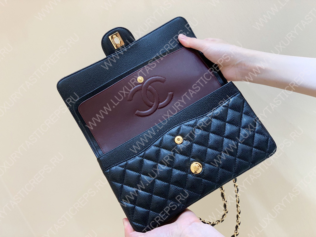 Ch*el classic handbag bag black a01112