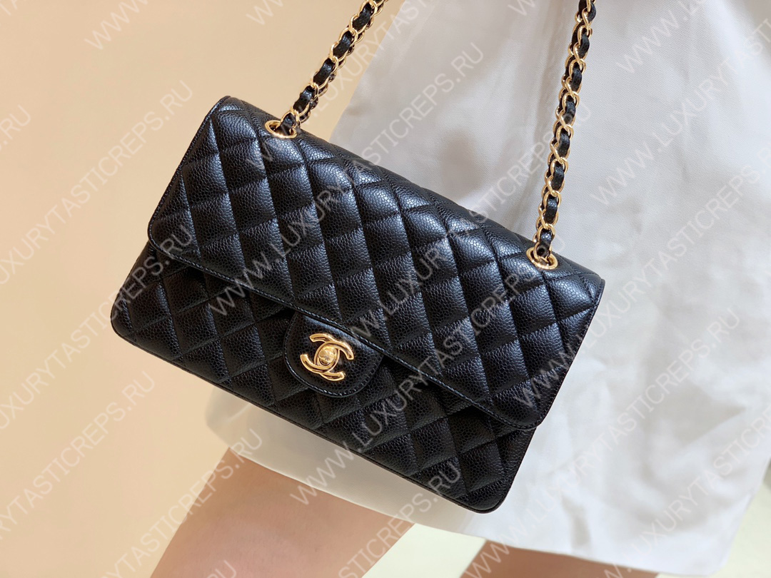 Ch*el classic handbag bag black a01112
