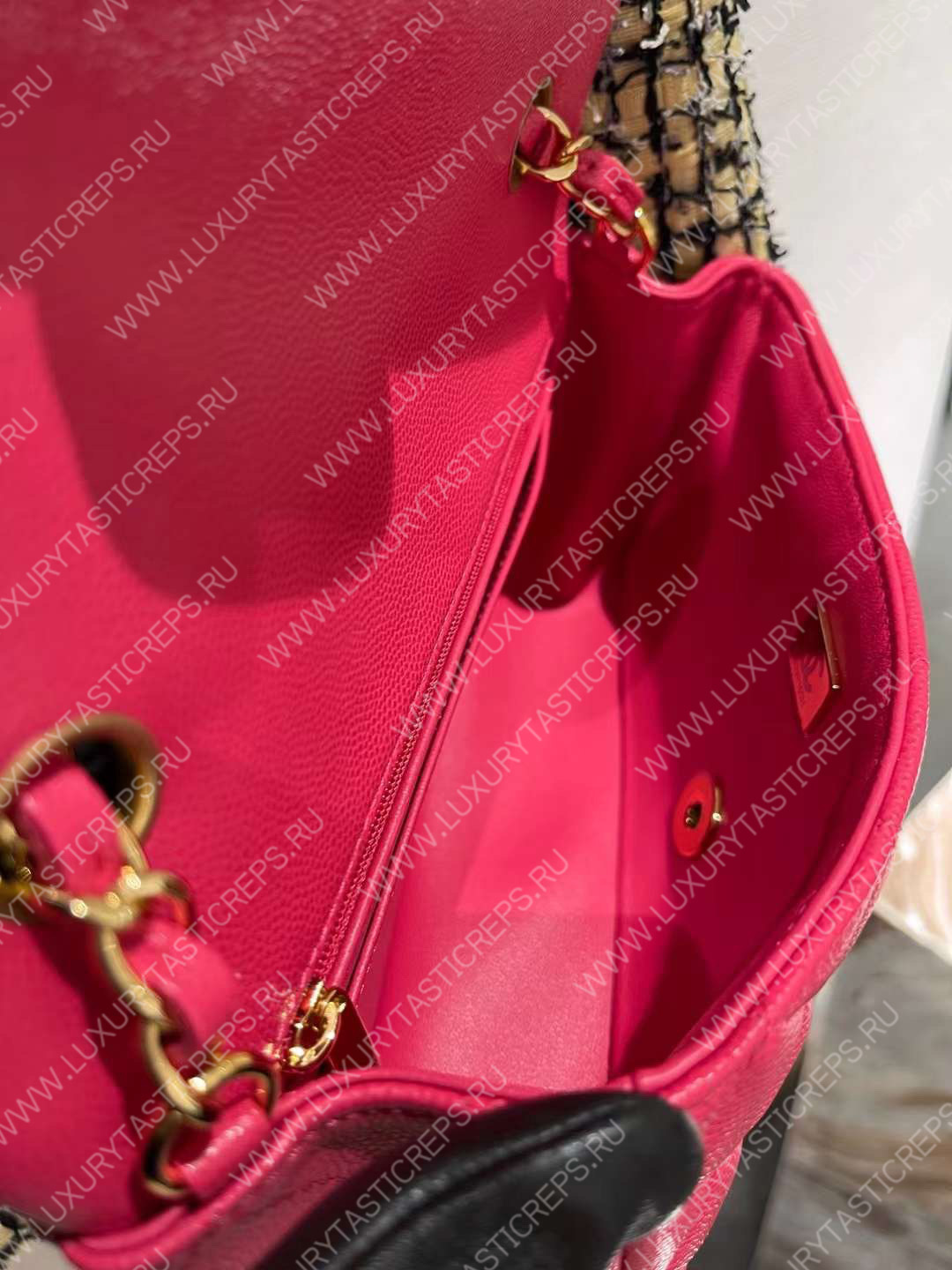 Ch*el mini classic flap bag pink a01116