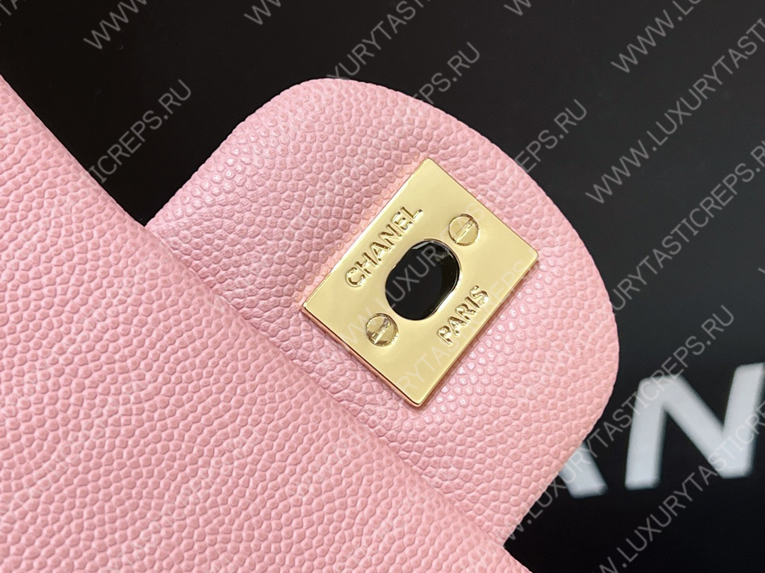 Ch*el small classic handbag bag pink a01113