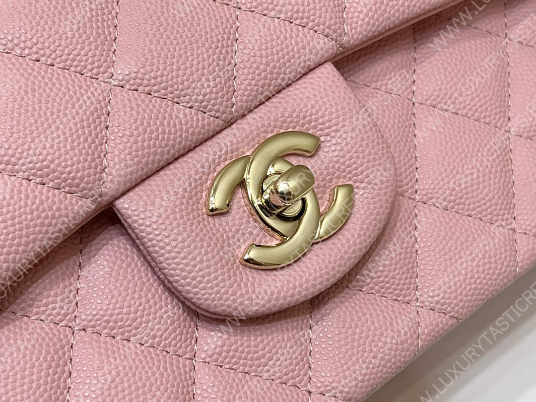 Ch*el small classic handbag bag pink a01113