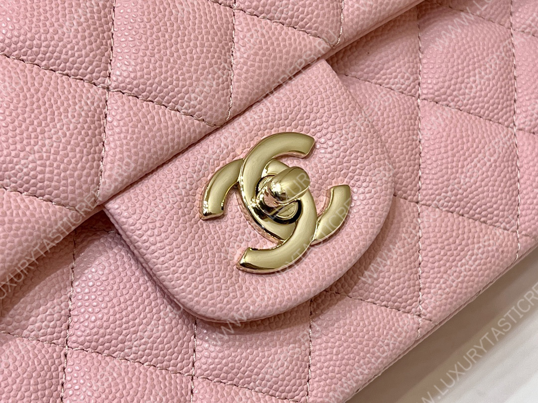 Ch*el classic handbag bag pink a01112