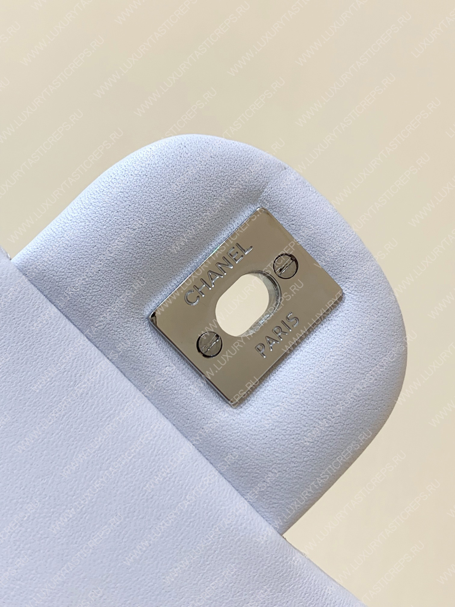 Ch*el mini classic flap bag white a01115