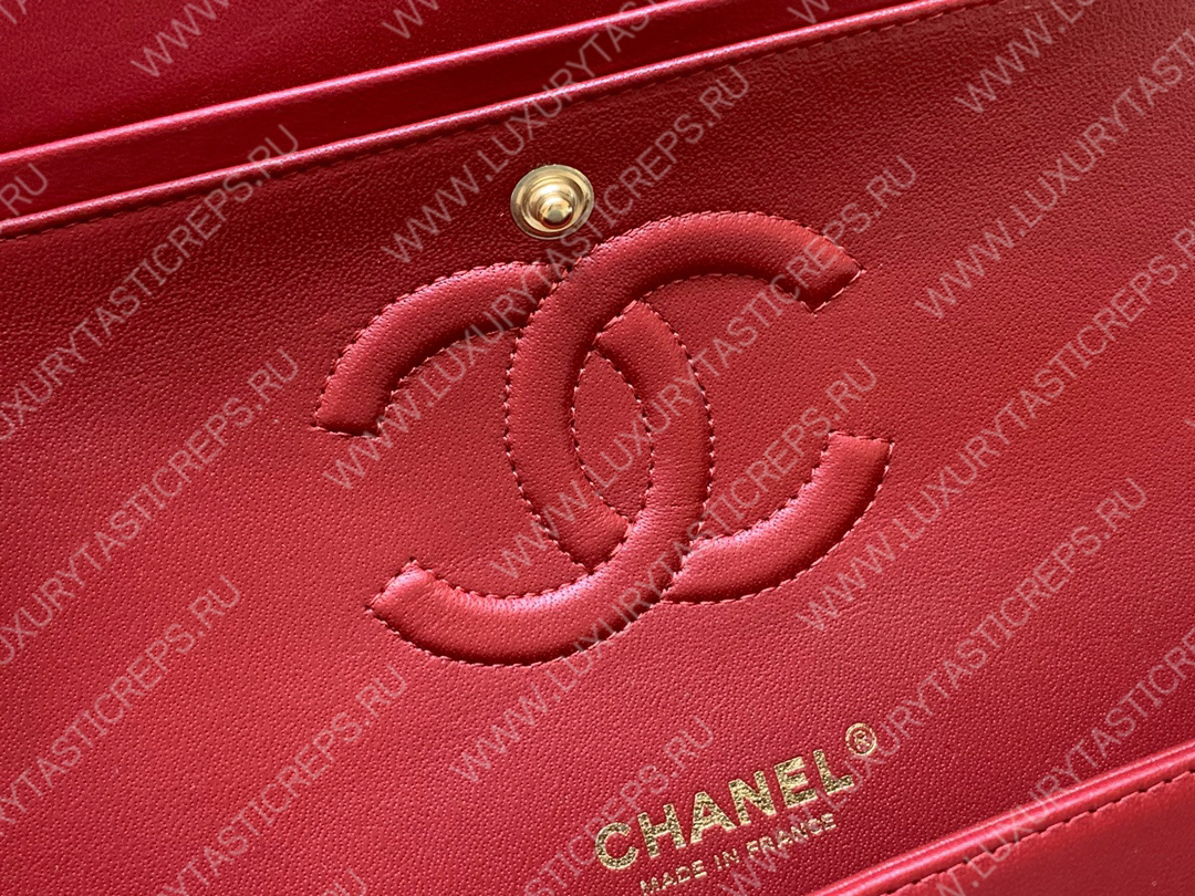 Ch*el classic handbag bag red a01112