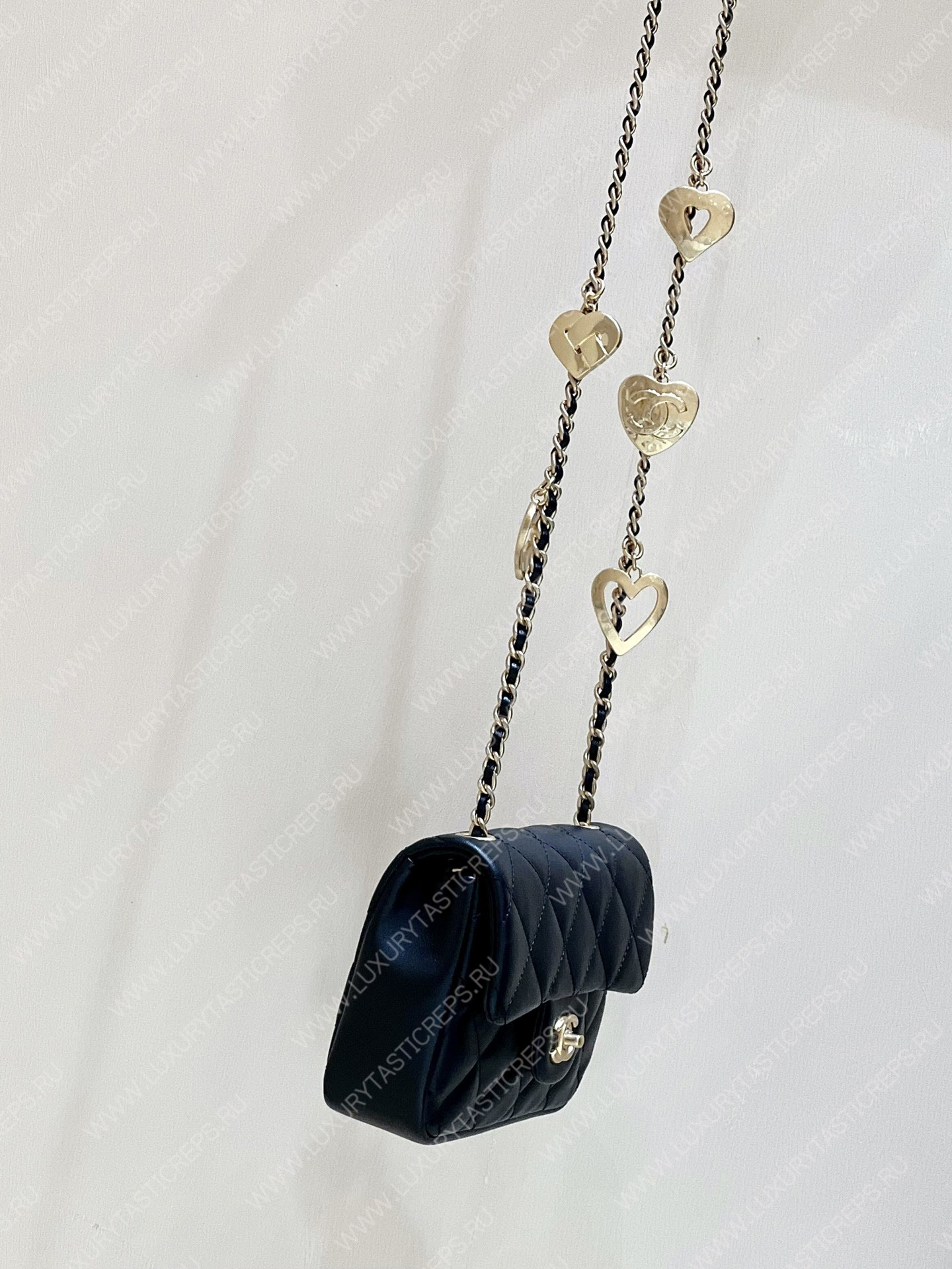 Ch*el mini flap bag black as3456